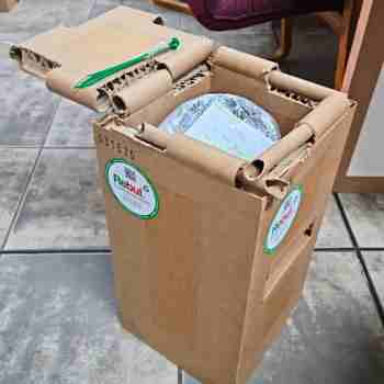 hybrid box with wrapped object